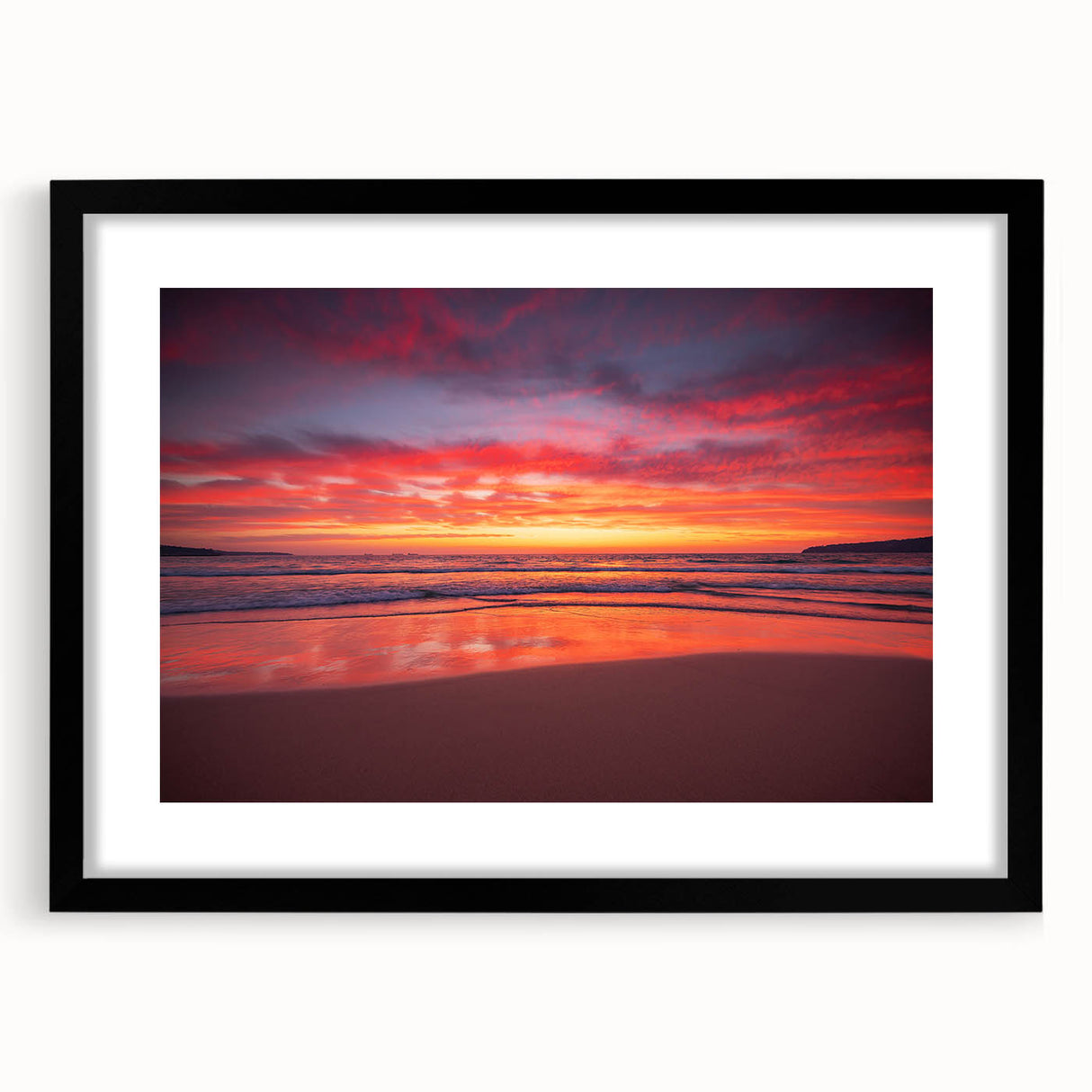 Extra large abstract art print of a vibrant Caribbean scene on textured canvas, ideal for living room decor.
