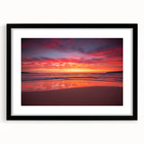 Extra large abstract art print of a vibrant Caribbean scene on textured canvas, ideal for living room decor.