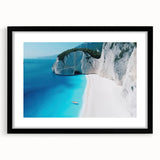 Colorful art depicting the Caribbean Virgin Islands in vibrant hues on a textured, framed canvas.