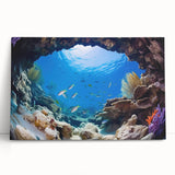 Black and white stretched canvas of Belize scenery, ideal for kitchen wall art or bedroom ambiance.