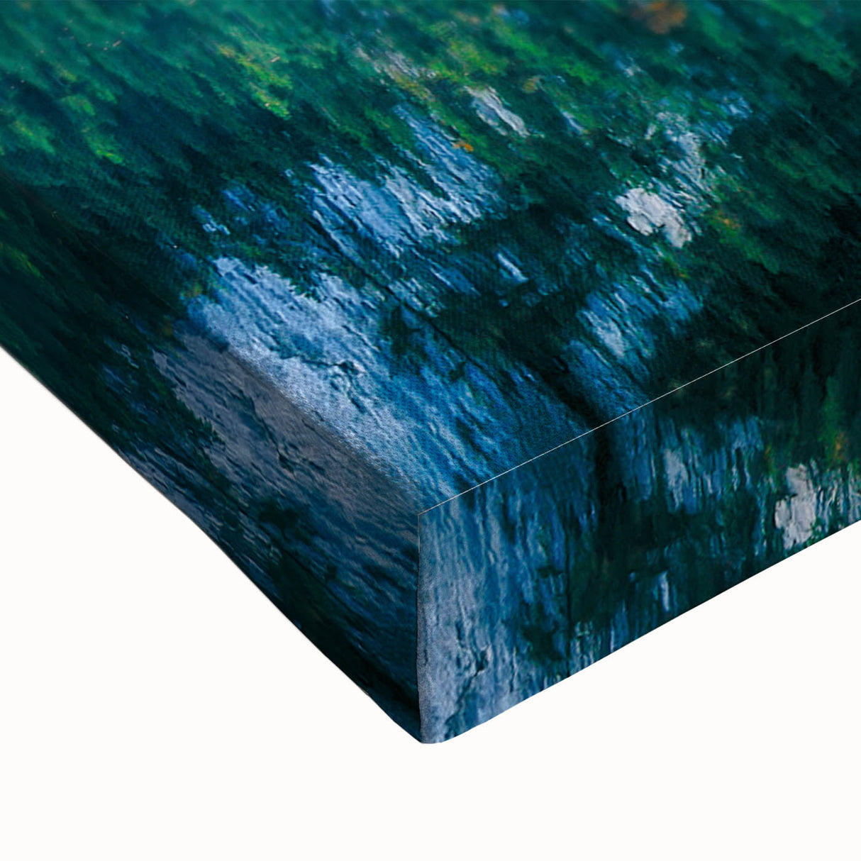 Large art depicting a black and white Austrian landscape on stretched canvas, suited for bedroom wall decor.