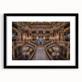 Colorful abstract art print of Paris scenery in vibrant hues on a large textured canvas, framed in black.
