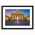 Extra large, textured abstract art print of a colorful Berlin cityscape on a framed canvas, suitable for living room decor.
