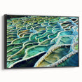Framed canvas featuring a black and white vintage landscape of a European city, ideal for bedroom wall decor.