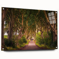 Acrylic print of a serene Irish landscape in muted green and blue tones, suitable for bedroom or dining room decor.