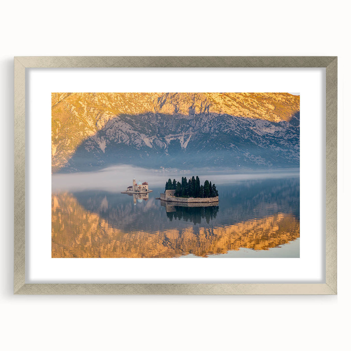 Extra large abstract art print of a European scenery in Montenegro.