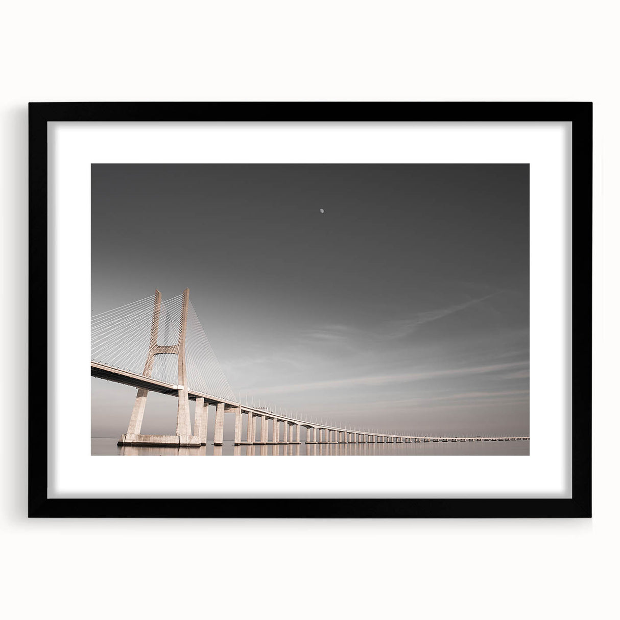 Abstract art print of Lisbon in vibrant colors on a textured, extra large canvas, suitable for living room decor.