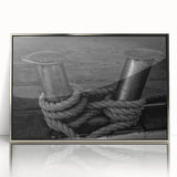 Large art print of Porto scenery in mid-century modernist style, acrylic framed in silver, suited for modern decor.