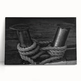 Black and white large art print of Porto, Portugal streetscape on stretched canvas, suitable for kitchen wall art.