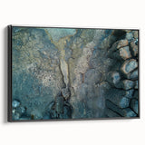Black and white landscape art painting of a European scenery on framed canvas, ideal for bedroom decor.