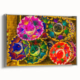 Framed canvas landscape art painting of Cabo San Lucas with vibrant colors, ideal for living room decor.