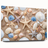 Acrylic print of Cancun scenery with vibrant blue and green tones, suitable for dining room or bedroom wall art.