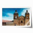 Rolled print of Oaxaca, Mexico scenery with vibrant floral designs, suitable as art wall for dining room.