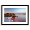 Extra large textured abstract art print featuring colorful, swirling patterns on a framed black mat.