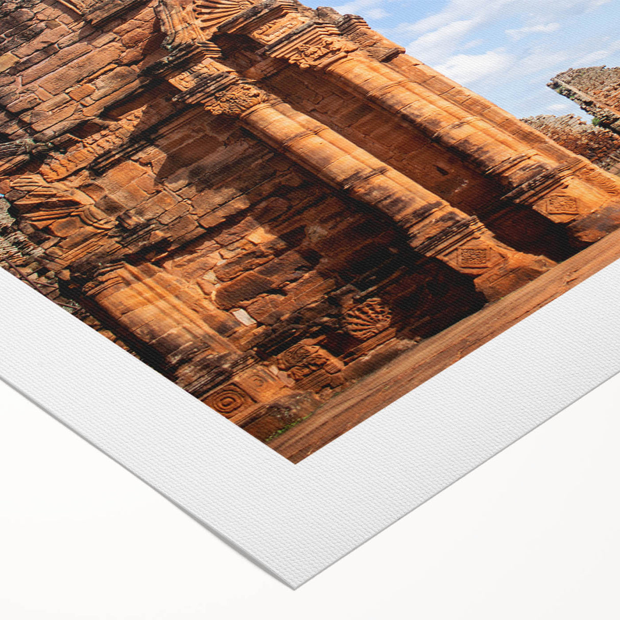 Art deco poster of Middle Eastern scenery in muted earth tones on rolled canvas, suitable for dining room decor.