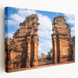 Large canvas print of a Middle Eastern Jordanian landscape in earthy tones, suitable for kitchen wall art.