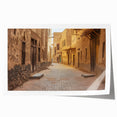 Extra large rolled print of a Saudi Arabian landscape with vibrant floral elements, ideal for art wall dining room.
