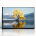 Large abstract wall art depicting New Zealand's Otago scenery in muted earth tones on a framed acrylic print.