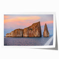 Rolled print of the Galapagos scenery featuring vibrant green and blue tones, ideal for art wall dining room.