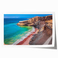Extra large rolled print of a Peruvian landscape with vibrant green tones, ideal for art wall dining room.