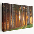 San Francisco skyline in muted gray and blue tones on a large stretched canvas, ideal for kitchen wall art.