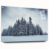 Acrylic print of a large abstract depiction of Vail, Colorado, in muted earth tones, ideal for bedroom or dining room decor.