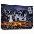 Acrylic print of a Colorado Aspen landscape in autumn hues, suitable for bedroom or dining room decor.