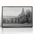 Large abstract wall art depicting Denver skyline in muted gray and blue tones on framed acrylic.