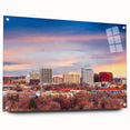 Acrylic print of Colorado Springs landscape in muted earth tones, suitable for bedroom or dining room decor.