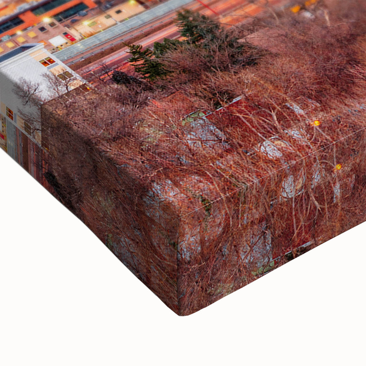 Black and white landscape art painting of Colorado Springs on large stretched canvas, suitable for bedroom wall decor.