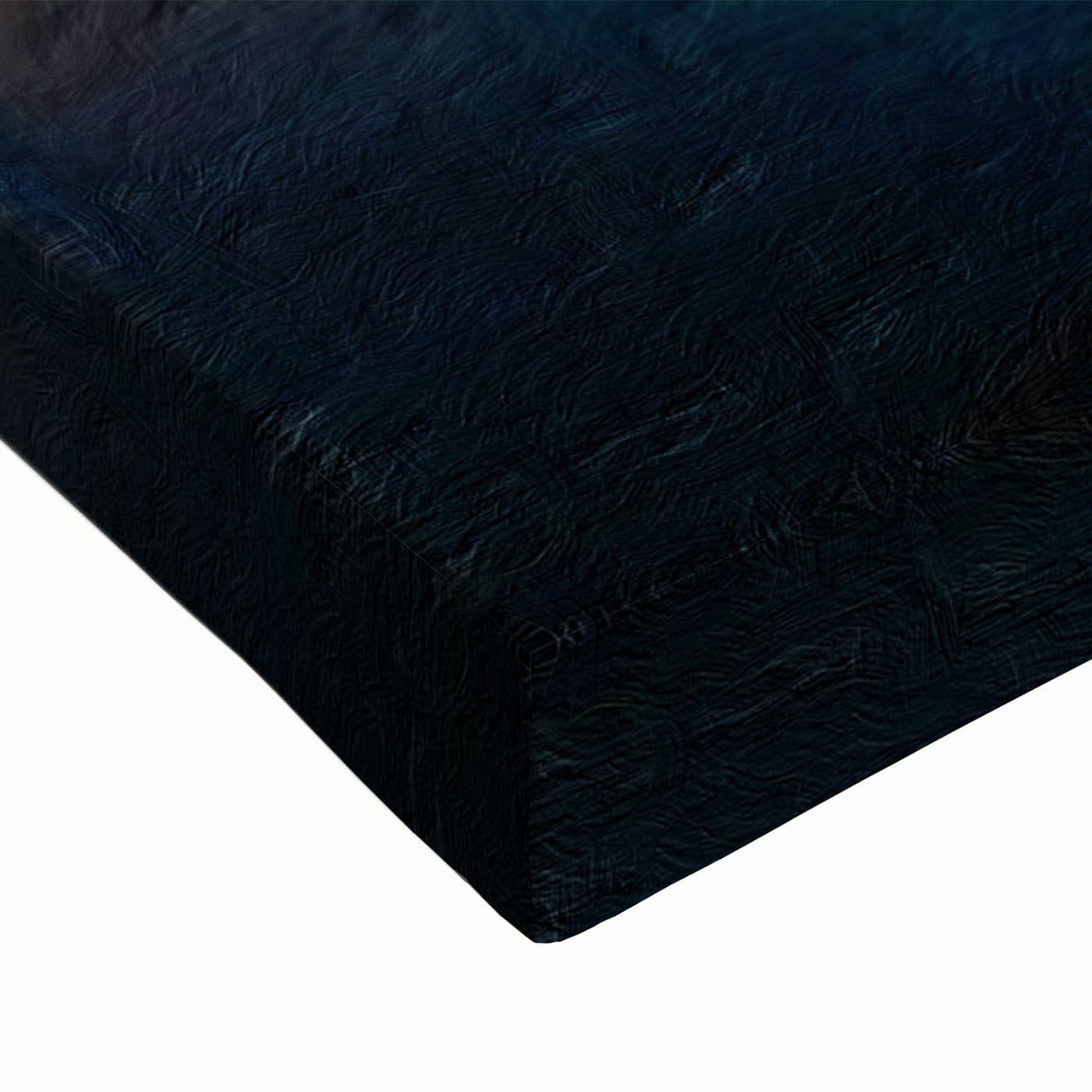 Black and white landscape art painting of Chicago skyline on large stretched canvas, suitable for bedroom wall.