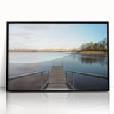 Large abstract wall art featuring a black and white depiction of Iowa scenery on a framed acrylic.