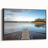 Black and white framed canvas depicting a vintage Iowa landscape, ideal for bedroom wall decor.
