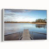 Vintage poster art of Iowa scenery on a framed canvas, featuring a palette of vibrant colors, ideal for living room decor.
