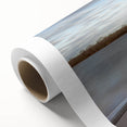 Art Deco-style poster of Iowa scenery on rolled canvas, featuring soft pastel tones, ideal for nursery wall art.
