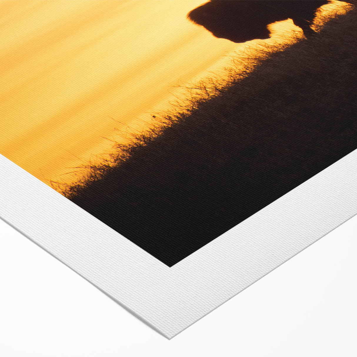 Art deco poster featuring a stylized Kansas scenery in muted earth tones on rolled canvas, suitable for dining room decor.