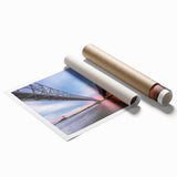 Rolled print of New Orleans scenery in pastel shades, ideal for classy bathroom wall art.
