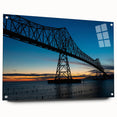 Acrylic print of a Louisiana landscape in muted earth tones, ideal for dining room decor.