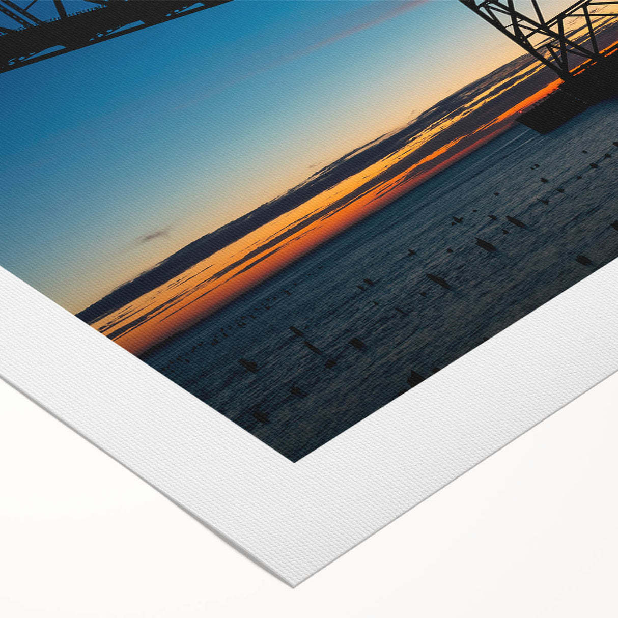 Art Deco poster of a Louisiana landscape in muted greens and blues on rolled canvas, suitable for dining room wall art.