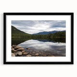 Abstract art print of a colorful New Hampshire scenery in vibrant hues on a textured, extra large canvas.