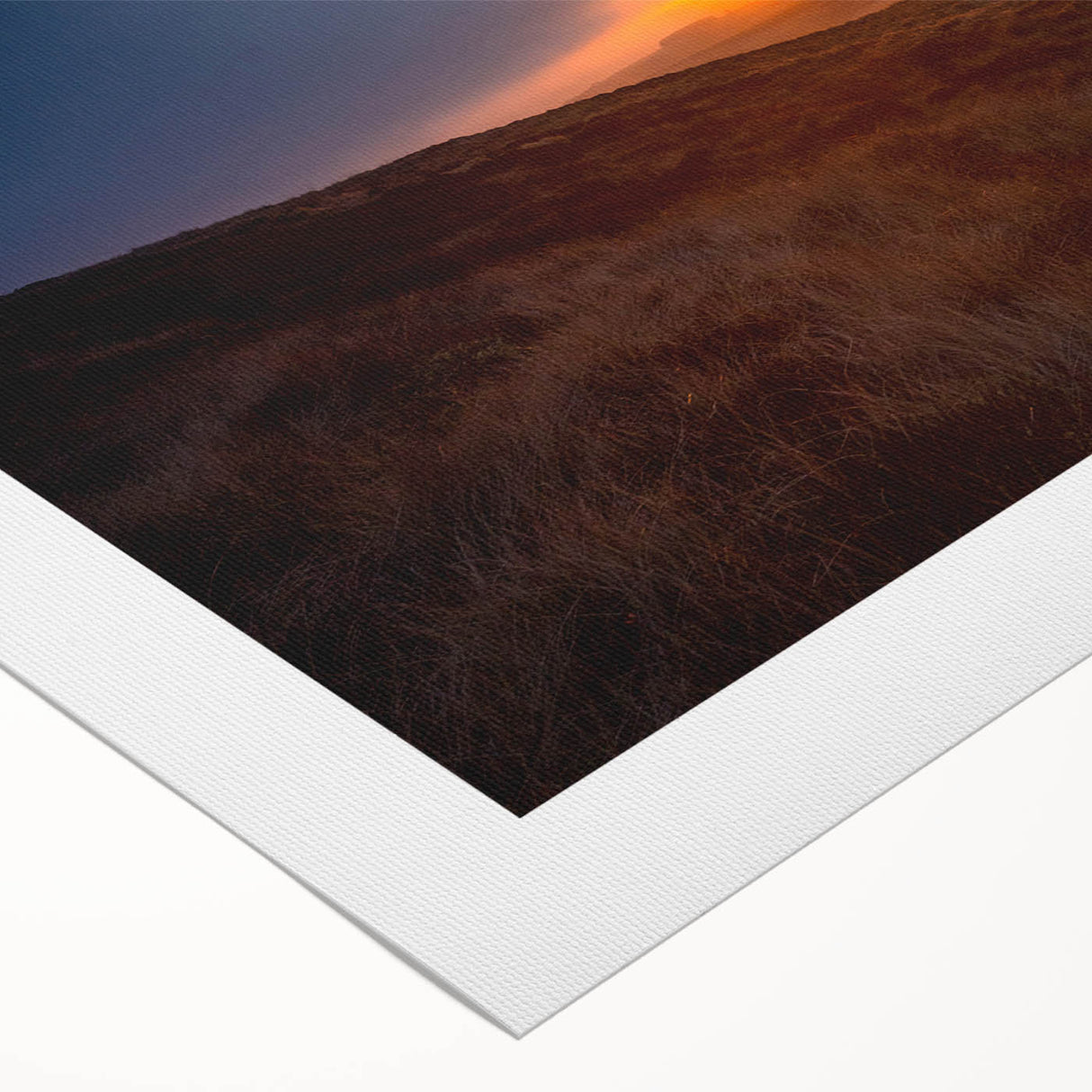 Art Deco poster of Charlotte skyline in muted gold and blue tones on rolled canvas, suitable for dining room wall art.
