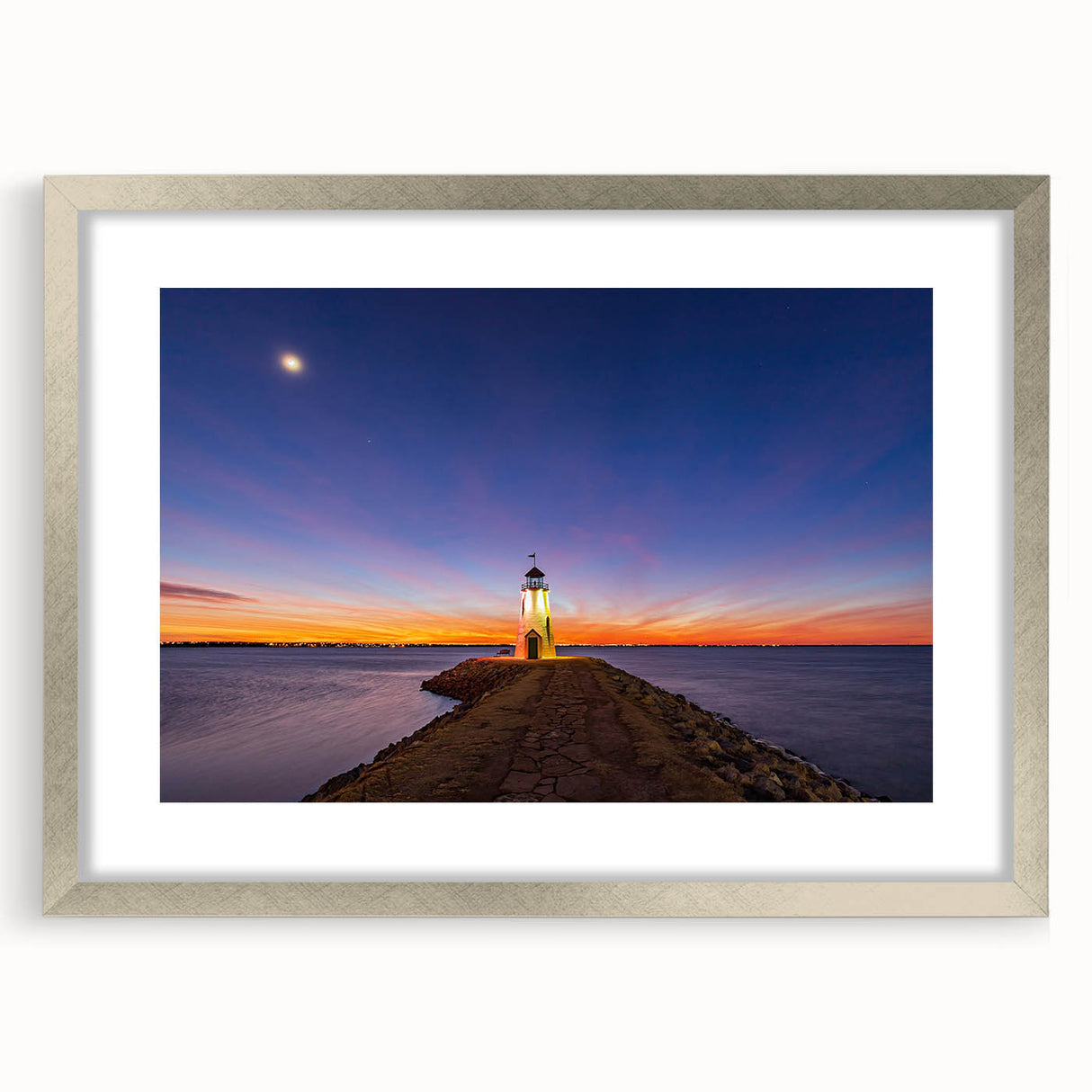 Textured art print of abstract Oklahoma scenery in muted earth tones on a silver-framed canvas, suitable for bedroom decor.