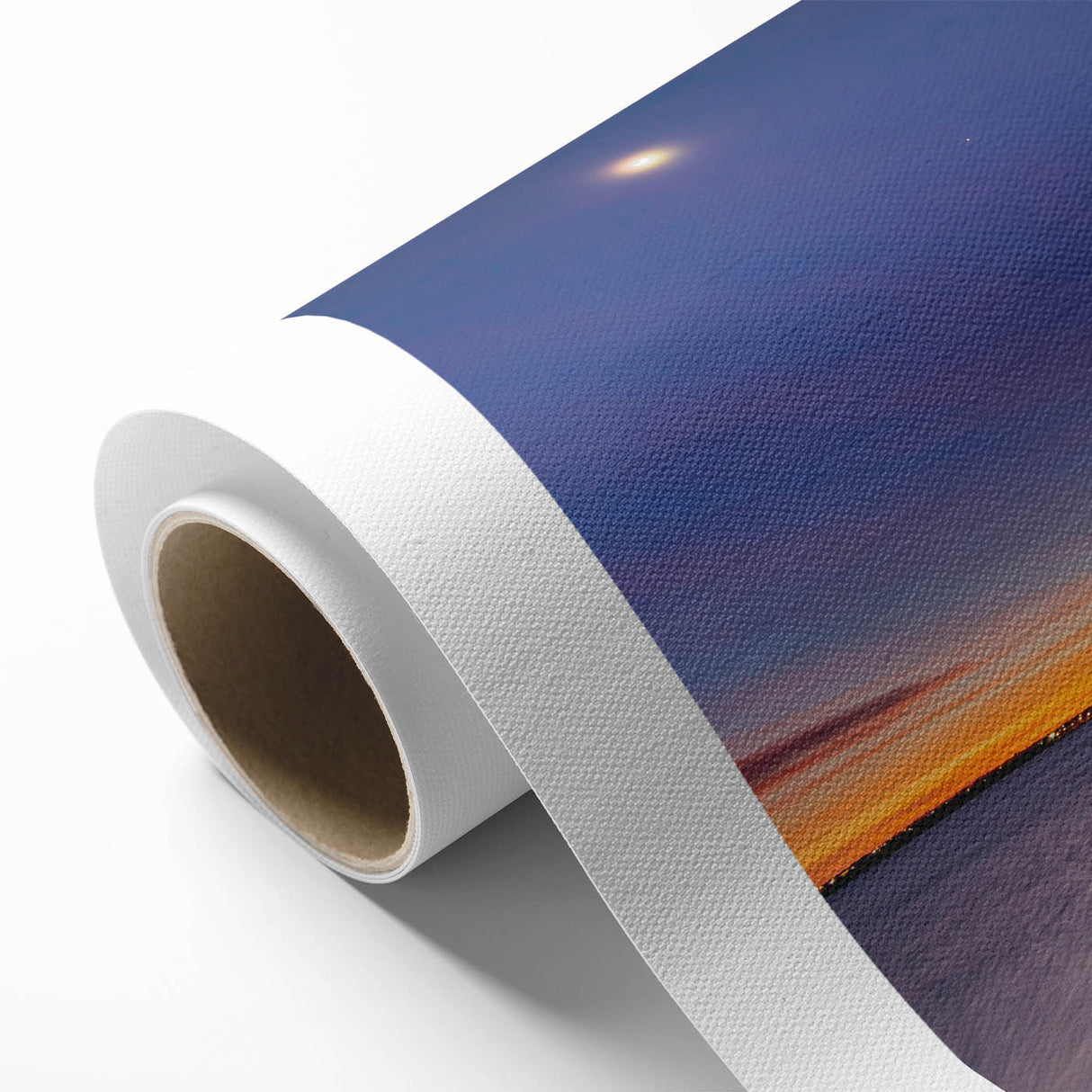 Art deco poster of Oklahoma scenery in soft pastel shades on rolled canvas, ideal for nursery wall art.