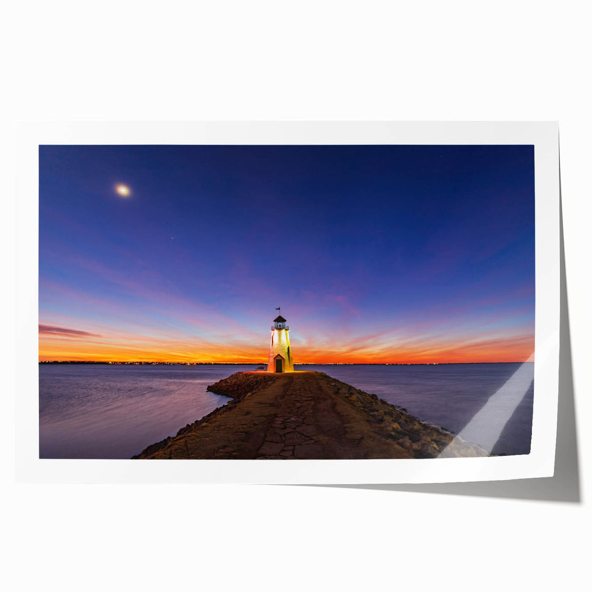 Rolled print of Oklahoma scenery with vibrant floral elements, ideal for art wall dining room or classy bathroom.