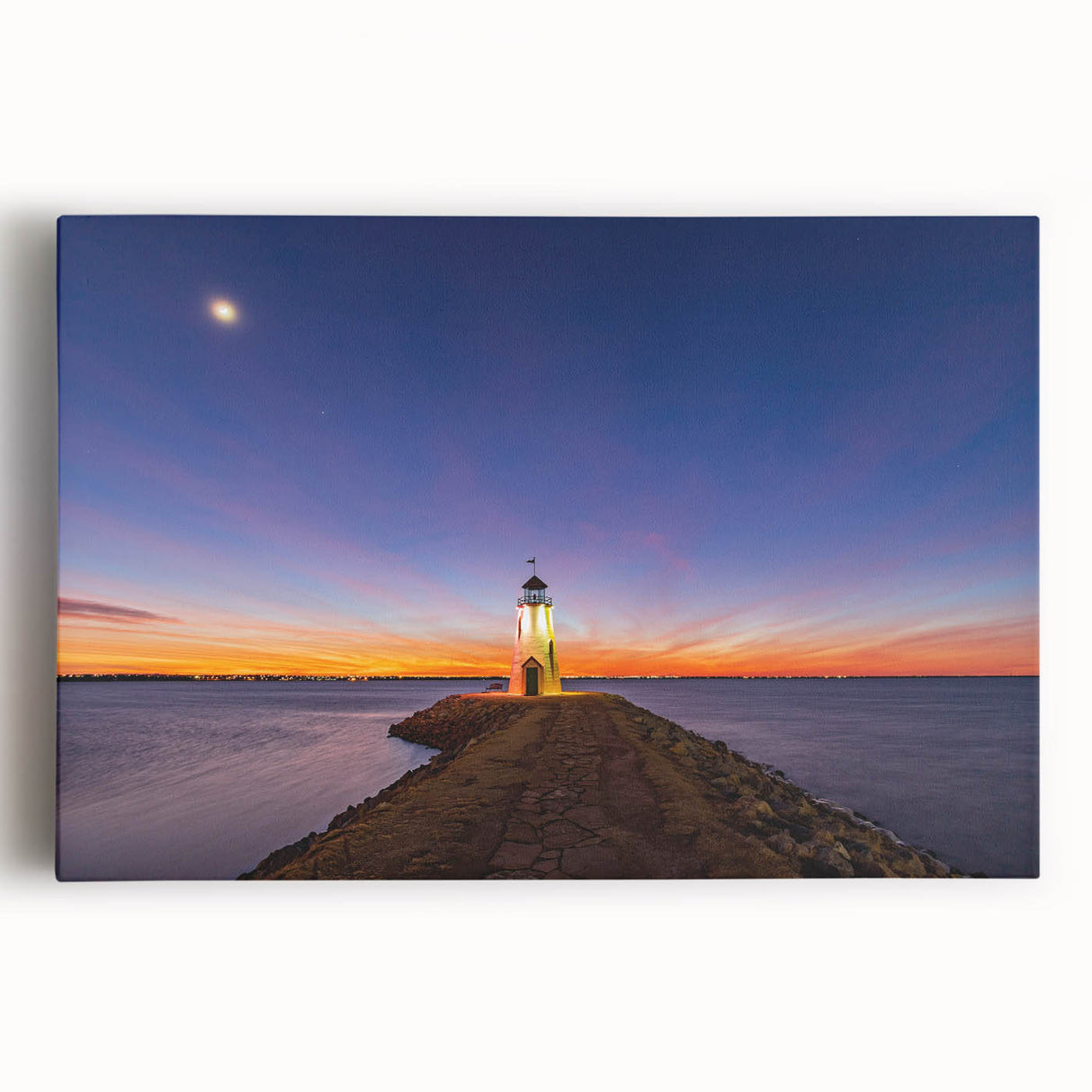 Black and white large art of Oklahoma scenery on stretched canvas, ideal for kitchen wall art.