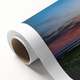 Art deco poster of Virginia scenery in soft pastel colors on rolled canvas, suitable for nursery wall art.