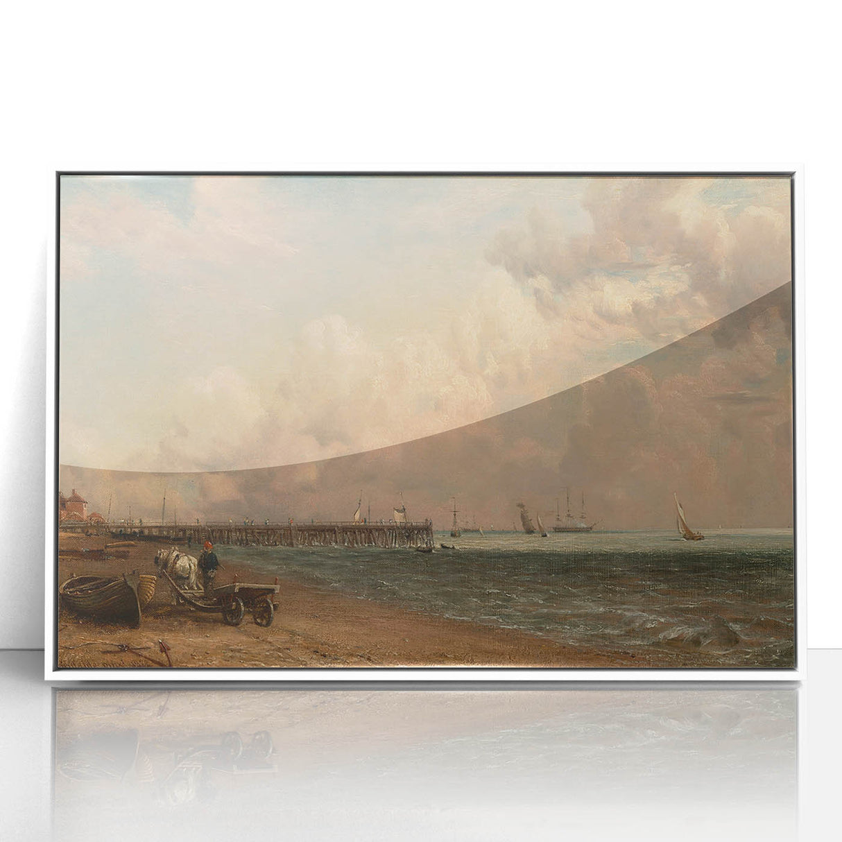 Romantic Era Art: "Yarmouth Jetty" (1822) by John Constable