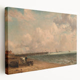 Romantic Era Art: "Yarmouth Jetty" (1822) by John Constable
