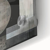 Acrylic Dining Room Artwork – Geometric Monochrome Print