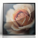 Framed abstract floral wall art in black acrylic, showcasing vibrant colors and intricate designs, perfect for modern home decor and artistic expression.